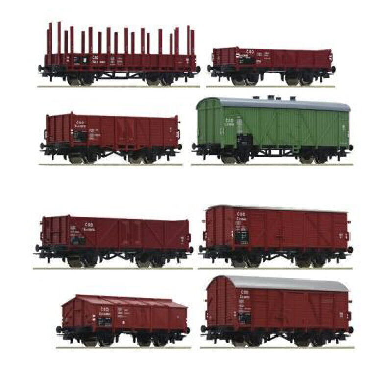 Roco 8dílná souprava nákladních vozů ČSD 